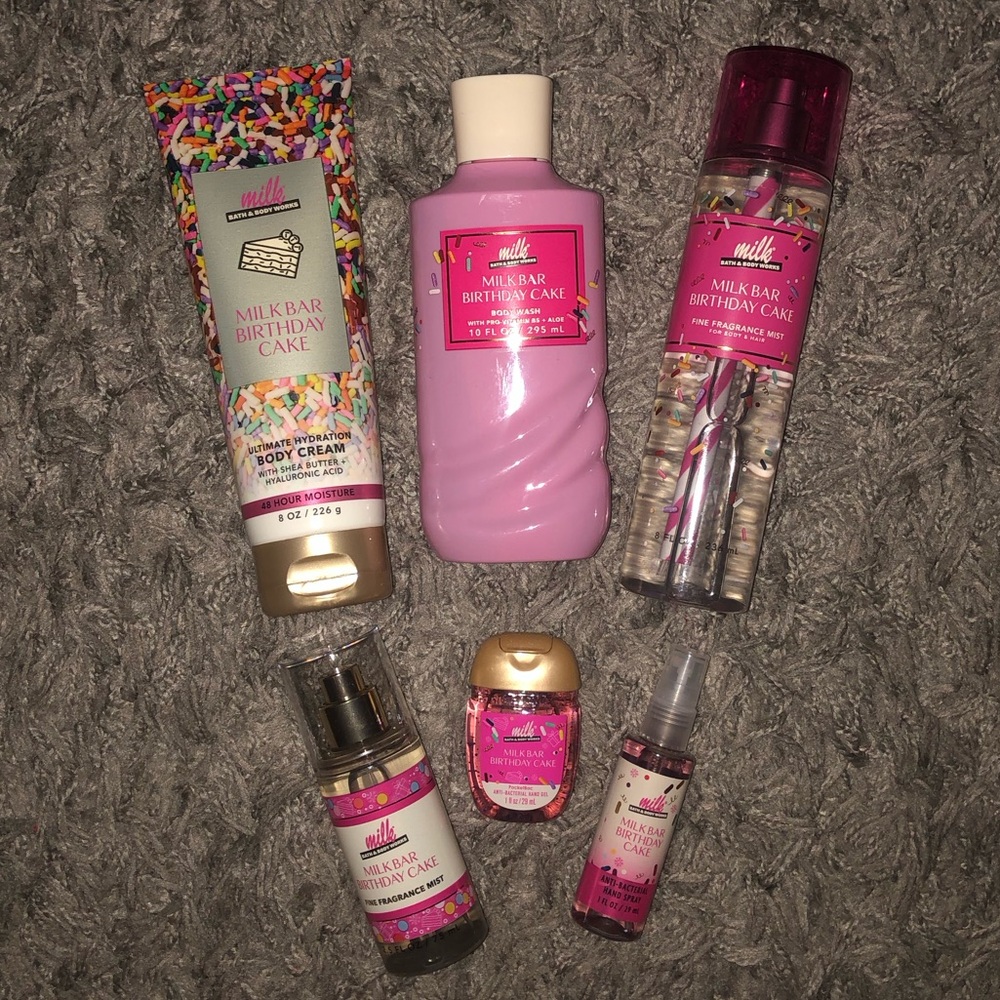 Bath & Body Works Milk Bar Birthday Cake Lot, New - Picture 2 of 14